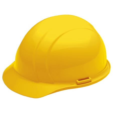 Deltaplus Hard Hat, HDPE, 4-point Point Ratchet, Type 1, Class E, Yellow 19782